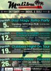 2012.10.12., péntek. Club Malibu, Sarkadkeresztúr. Party-mix Night Tour 2012! Dj Hlásznyik vs. Wave Rider / Holmes & Watson, Dj Bo Dish, Dj Wildhemp Jr & Fantast-T!